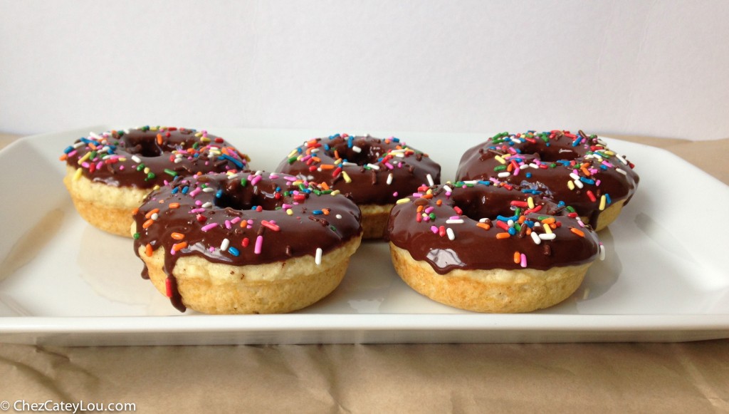 Brown Butter Baked Doughnuts with Chocolate Icing - Chez CateyLou