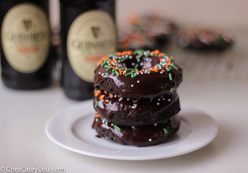 Guinness Stout Chocolate Donuts | chezcateylou.com