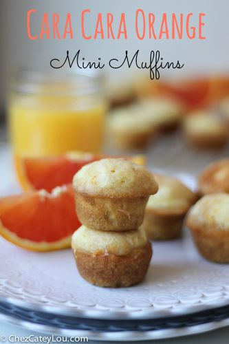Cara Cara Orange Mini Muffins | ChezCateyLou.com