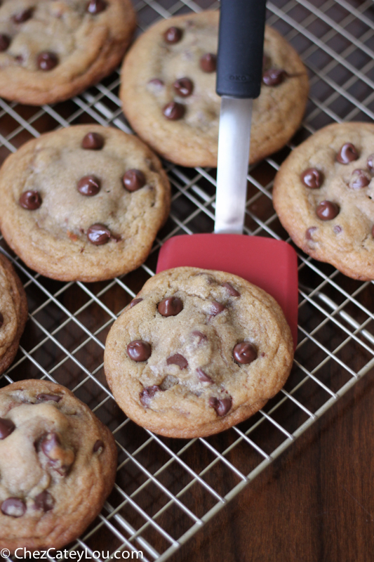 Nutella Stuffed Chocolate Chip Cookies #OXOGoodCookies - Chez CateyLou