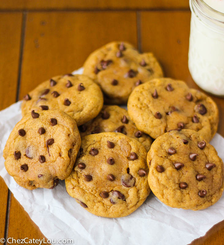 Pumpkin Chocolate Chip Cookies | ChezCateyLou.com