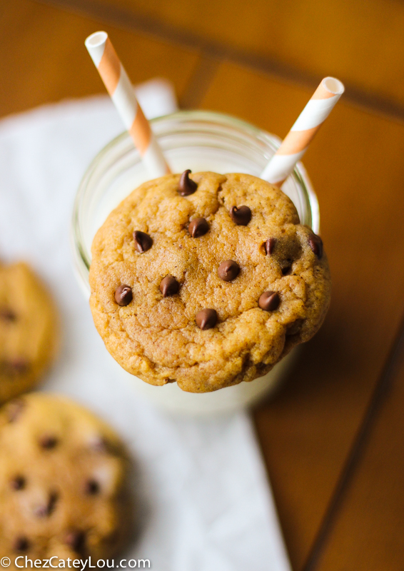 Pumpkin Chocolate Chip Cookies | ChezCateyLou.com