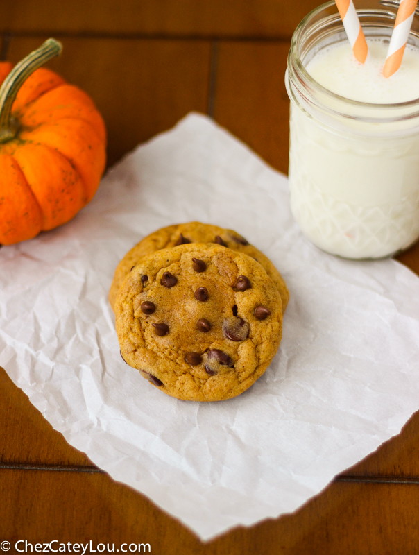 Pumpkin Chocolate Chip Cookies | ChezCateyLou.com