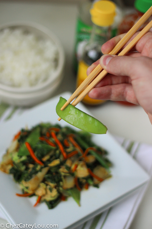 Easy Fried Rice with Asian Vegetables #EatSmartVeggies | ChezCateyLou.com