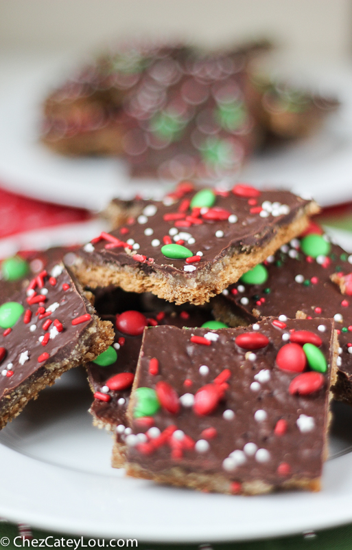 Graham Cracker Toffee aka Christmas Crack | ChezCateyLou.com