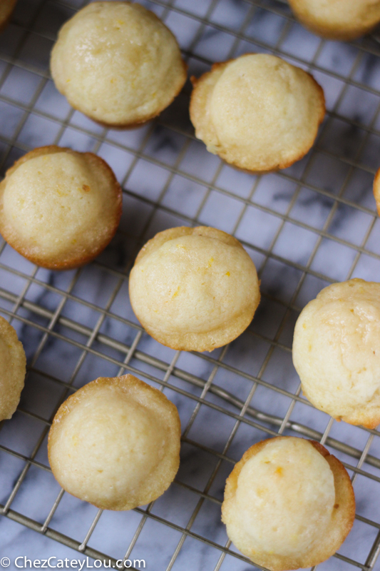 Meyer Lemon Mini Muffins | ChezCateyLou.com
