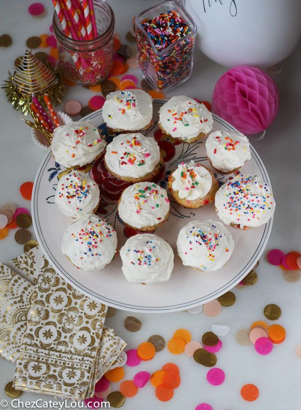 Mini Funfetti Cupcakes