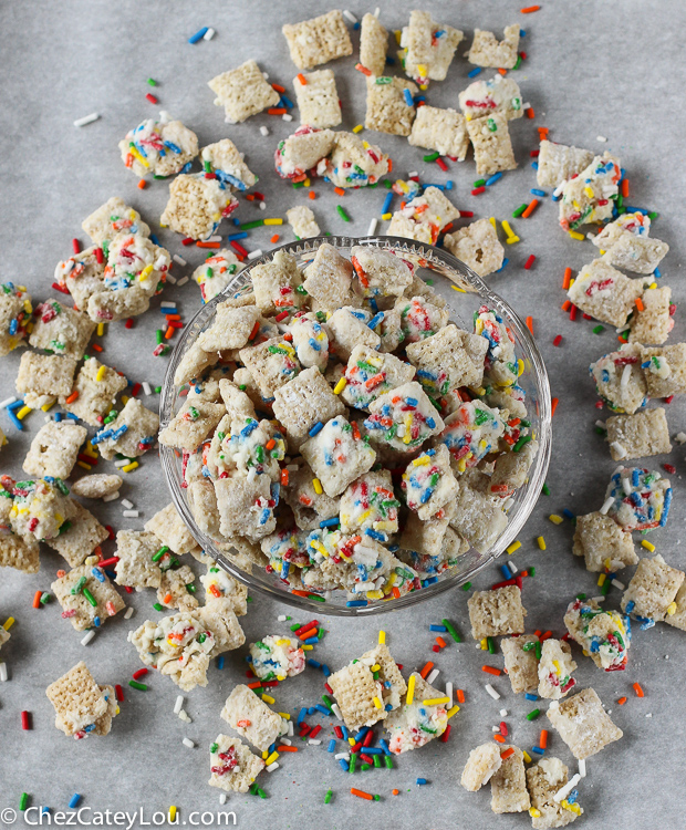 Cake Batter Puppy Chow