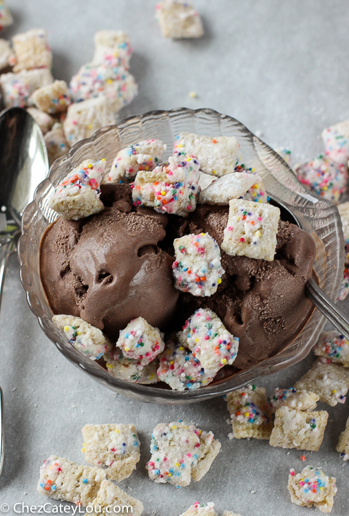 Cake Batter Puppy Chow | ChezCateyLou.com