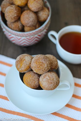 Pumpkin Donut Holes | ChezCateyLou.com