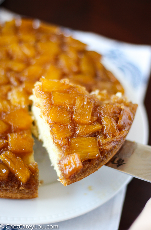 Pineapple Upside Down Cake | ChezCateyLou.com