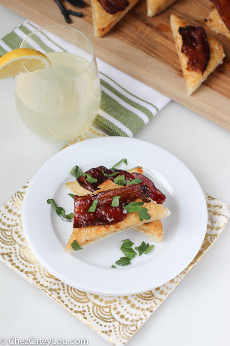 Parmesan Cheese Toast with Brown Sugar Bacon