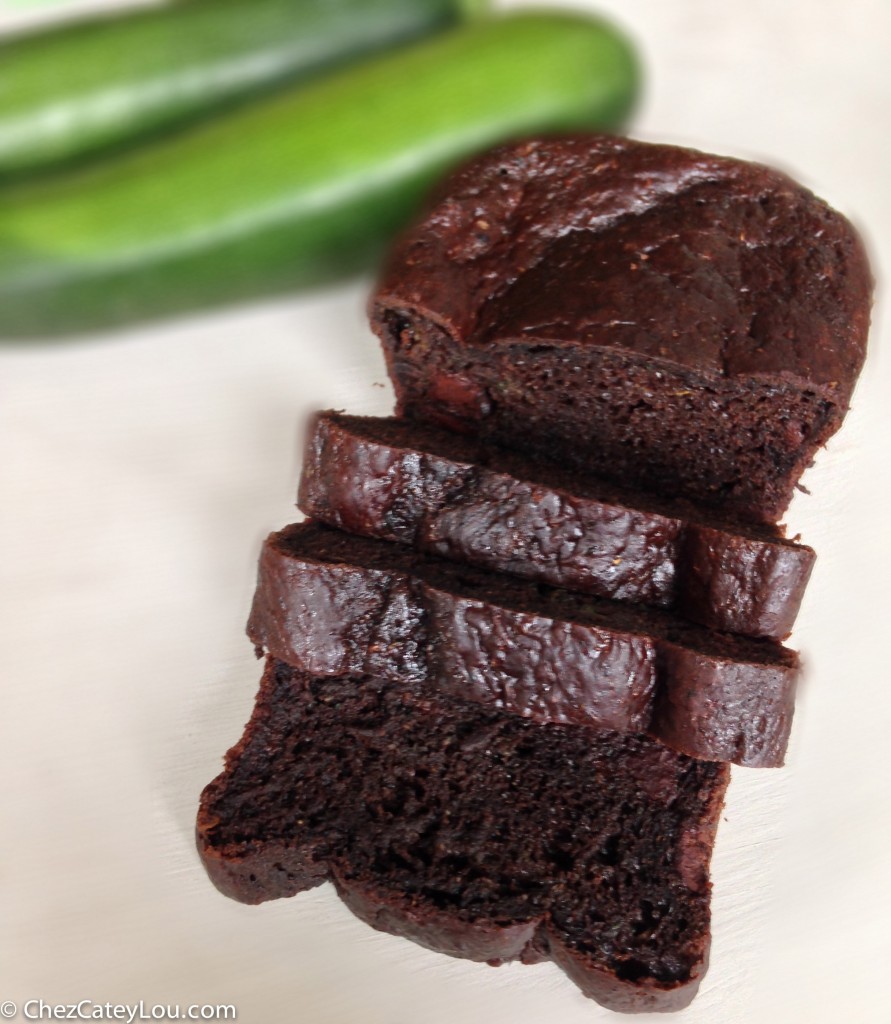 Chocolate Zucchini Bread - Chez CateyLou 