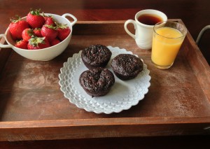 Skinny Double Chocolate Muffins