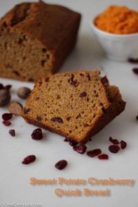 Sweet Potato Cranberry QuickBread