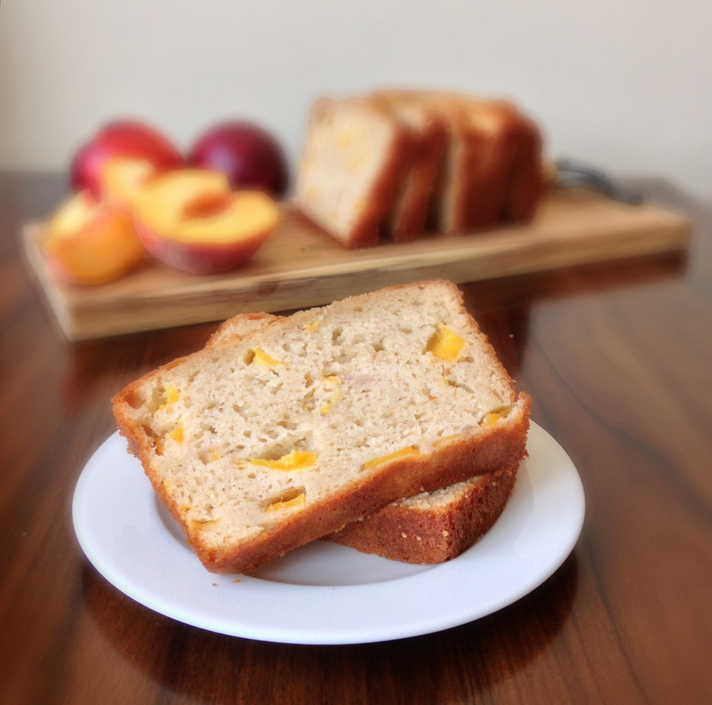 Peach Yogurt Bread with Cinnamon Chez CateyLou