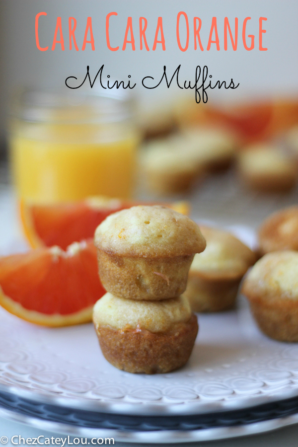 Cara Cara Orange Mini Muffins | chezcateylou.com