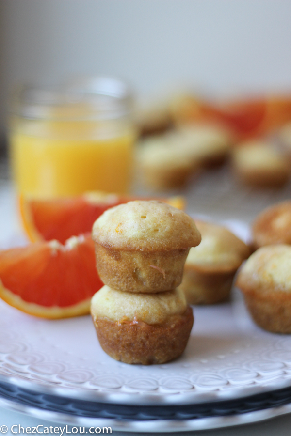 Cara Cara Orange Mini Muffins - Chez CateyLou