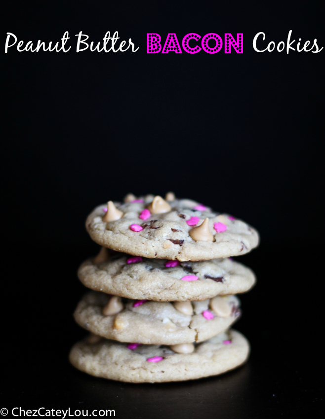 Peanut Butter Bacon Cookies  | chezcateylou.com