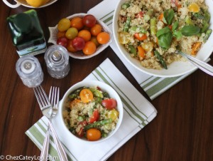 Quinoa Salad with Asparagus and Tomato | chezcateylou.com