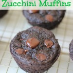 Whole Wheat Double Chocolate Zucchini Muffins | chezcateylou.com
