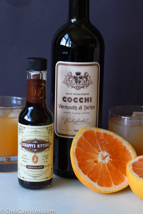 Grapefruit Tequila Cocktail with Chocolate Bitters | chezcateylou.com