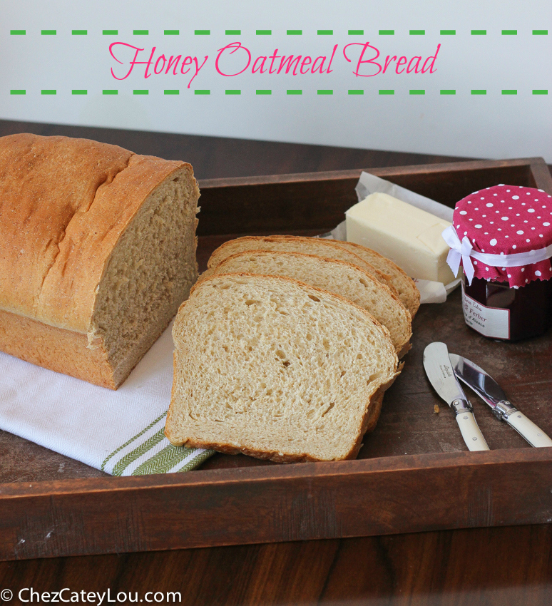 Whole Wheat Honey Oatmeal Bread