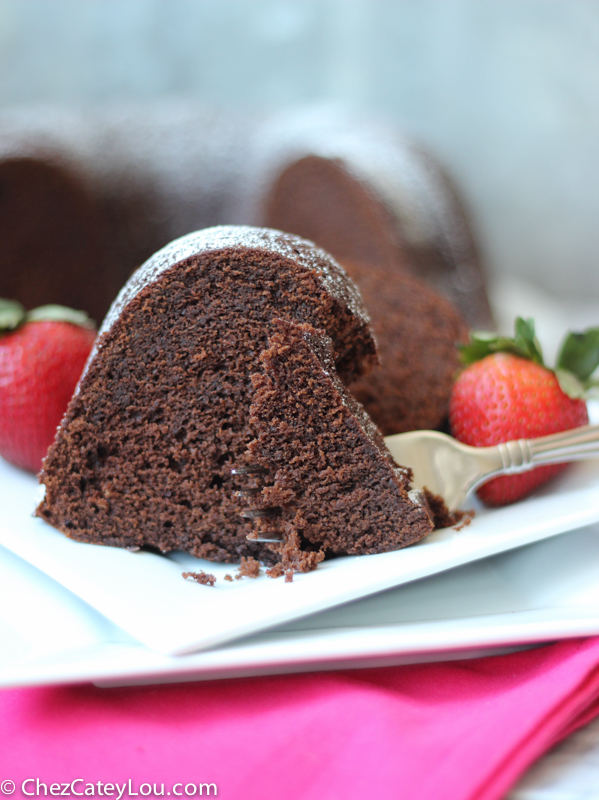 Chocolate Bundt Cake made with Sour Cream | chezcateylou.com