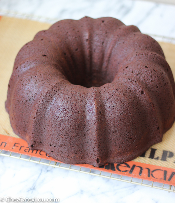 Chocolate Bundt Cake made with Sour Cream | chezcateylou.com