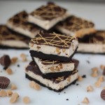 Chocolate Peanut Butter Cheesecake Bars | chezcateylou.com