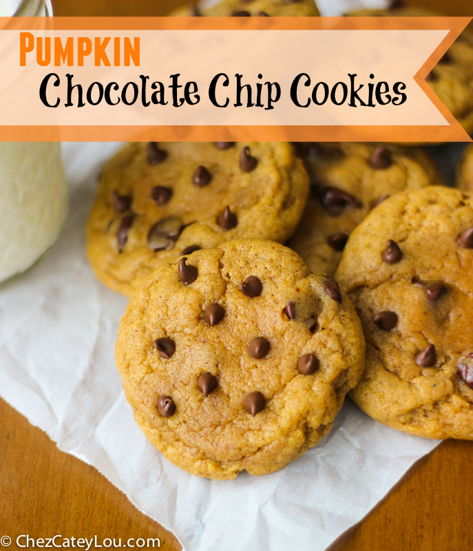 Pumpkin Chocolate Chip Cookies | ChezCateyLou.com