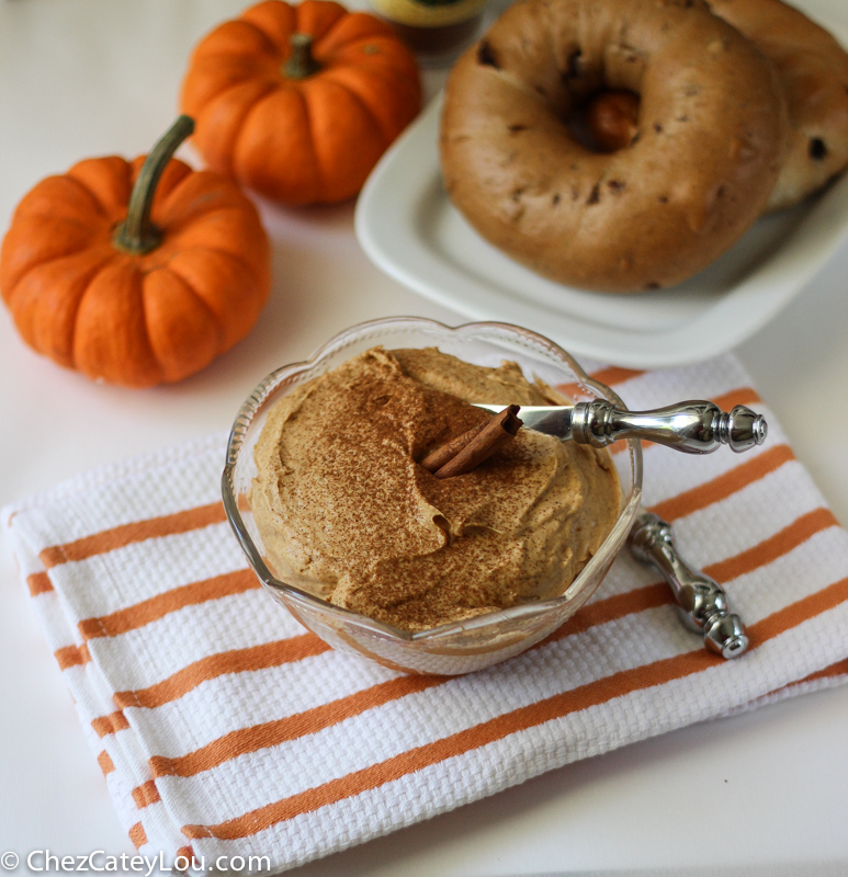 Pumpkin Cream Cheese | ChezCateyLou.com #PumpkinWeek