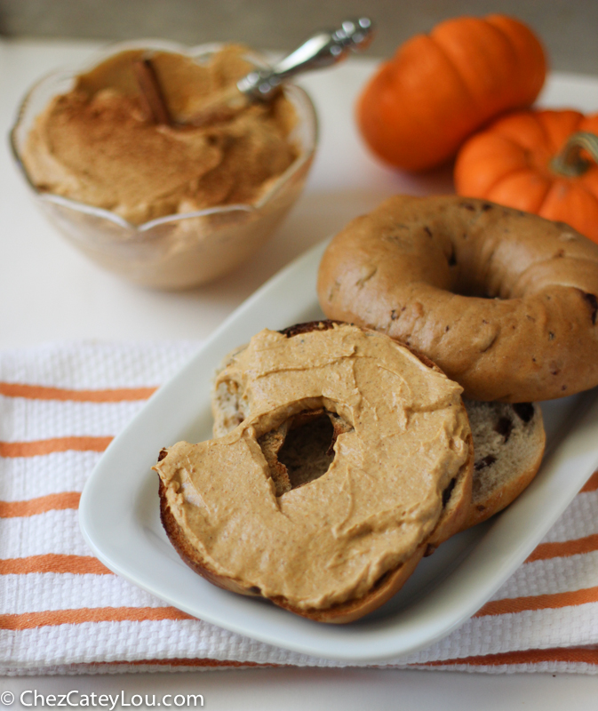 Pumpkin Cream Cheese | ChezCateyLou.com #PumpkinWeek