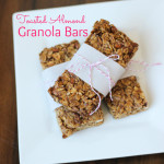 Toasted Almond Granola Bars | ChezCateyLou.com