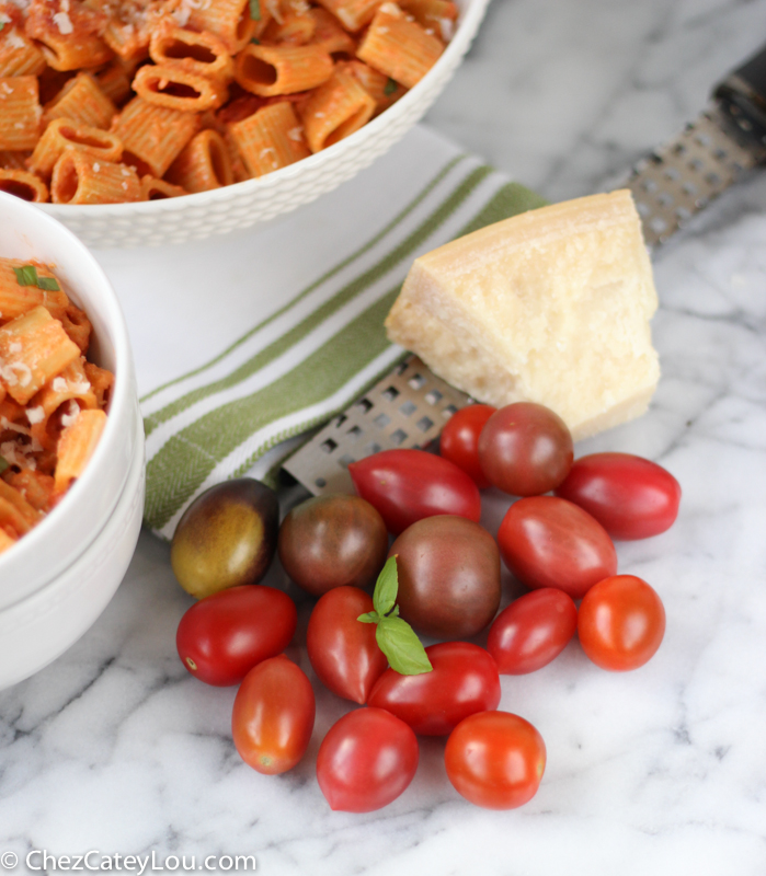 Pasta with Vodka Sauce | ChezCateyLou.com