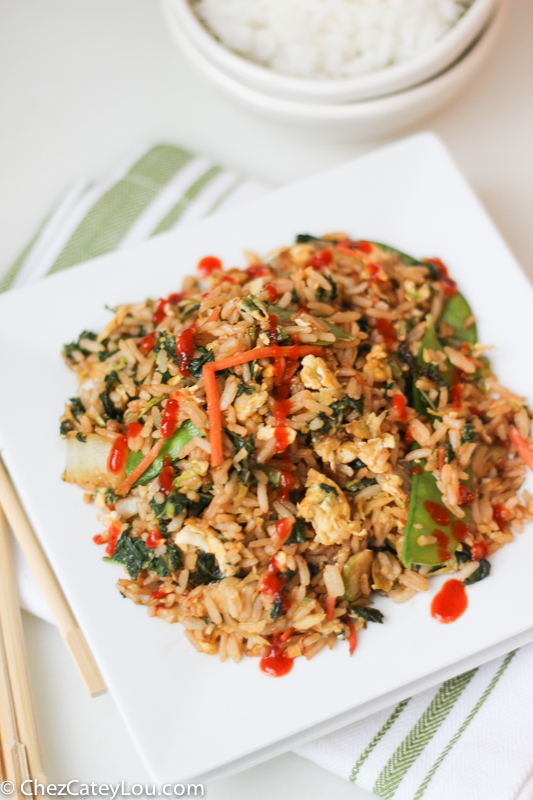 Easy Fried Rice with Asian Vegetables #EatSmartVeggies | ChezCateyLou.com