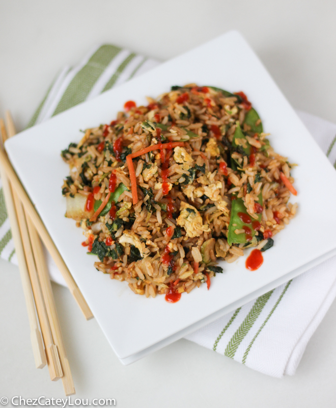 Easy Fried Rice with Asian Vegetables #EatSmartVeggies | ChezCateyLou.com