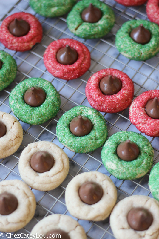 Peanut Butter Blossoms Christmas Cookies | ChezCateyLou.com