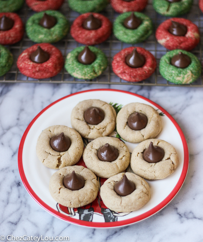 Peanut Butter Blossoms Christmas Cookies | ChezCateyLou.com