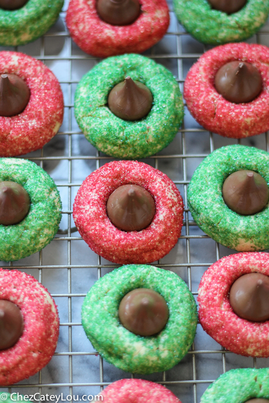 Peanut Butter Blossoms Christmas Cookies | ChezCateyLou.com