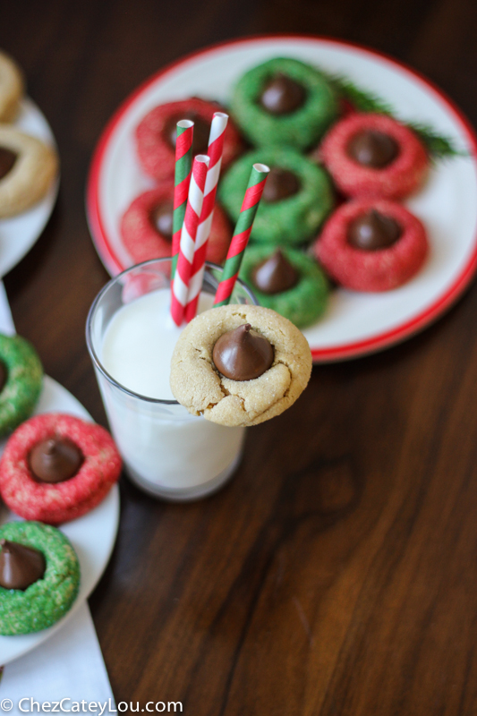 Peanut Butter Blossoms Christmas Cookies | ChezCateyLou.com