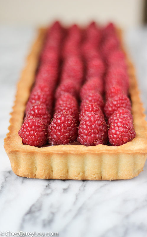 Raspberry Chocolate Tart | ChezCateyLou.com