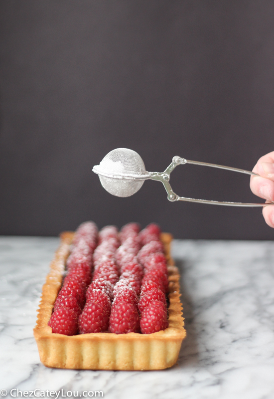 Raspberry Chocolate Tart | ChezCateyLou.com