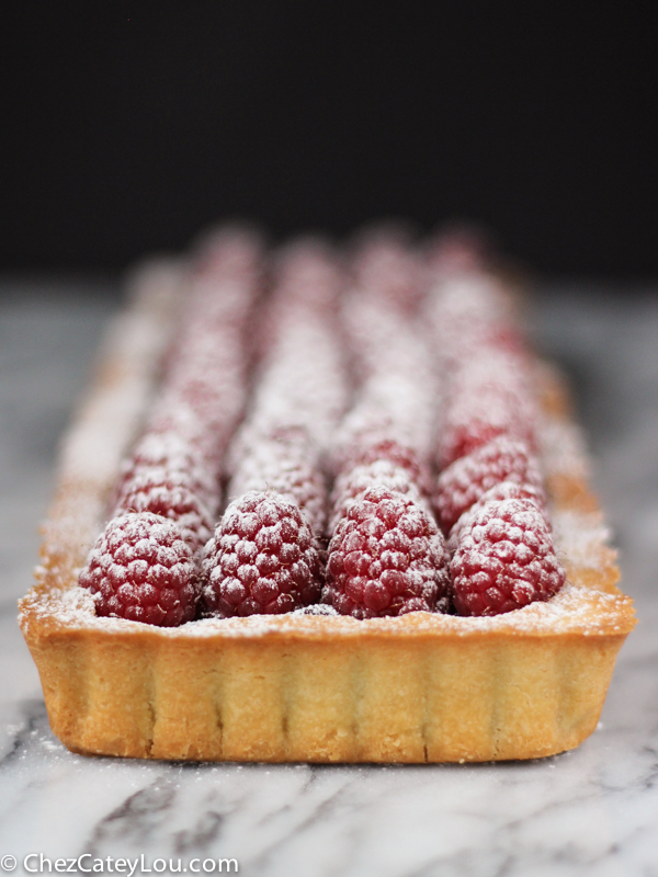 Raspberry Chocolate Tart | ChezCateyLou.com