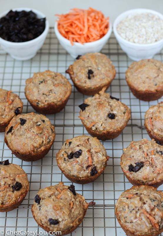 Skinny Carrot Cake Muffins | ChezCateyLou.com