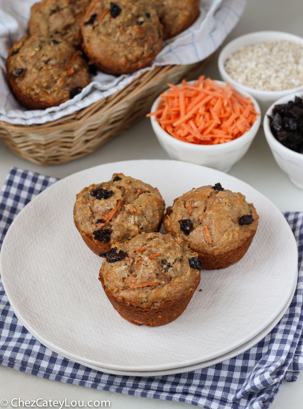 Skinny Carrot Cake Muffins | ChezCateyLou.com