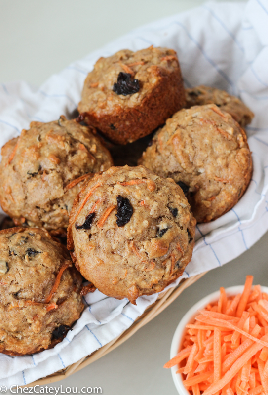 Skinny Carrot Cake Muffins | ChezCateyLou.com