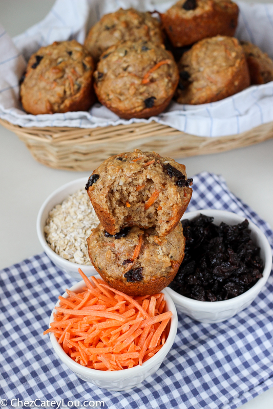 Skinny Carrot Cake Muffins | ChezCateyLou.com