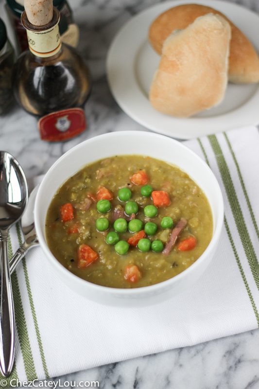 Split Pea Soup with Ham | ChezCateyLou.com