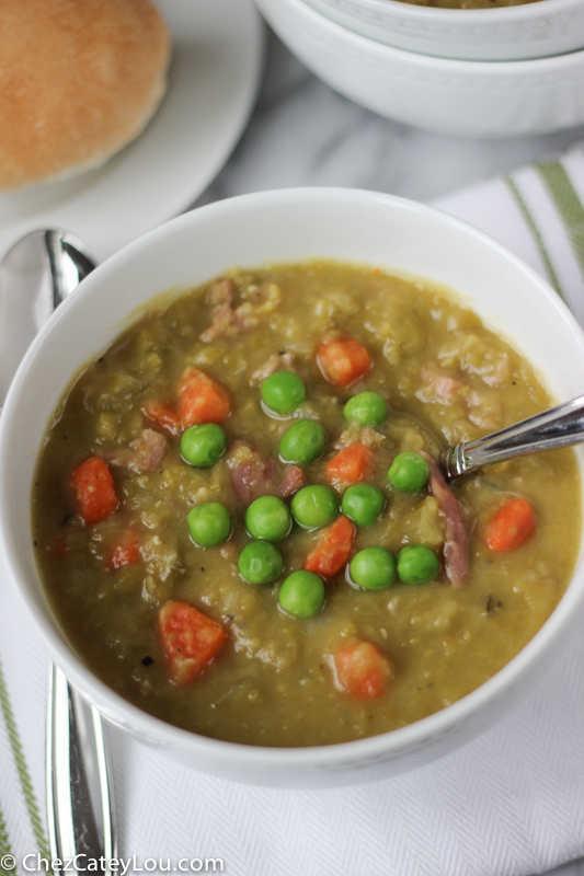 Split Pea Soup with Ham | ChezCateyLou.com